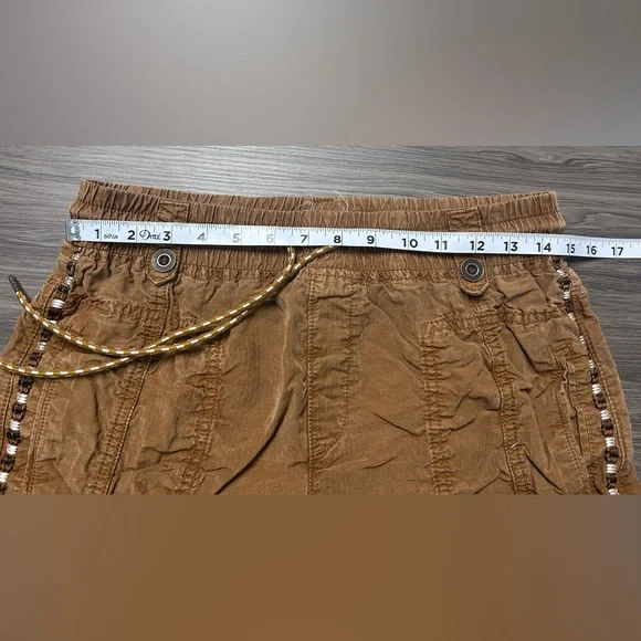 By Anthropologie Elastic Tie Waist Jogger Pants Women's Small Brown - Picture 5 of 9